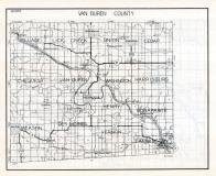Van Buren County Map, Iowa State Atlas 1930c
